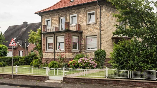 0013 BBL Laer, Münsterland, Typisches Wohnhaus , Sandstein und Ziegel-932216