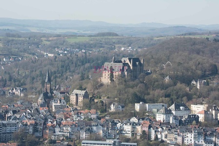 0064 BBL Marburg, Blick auf Oberstadt mit Landgrafenschloß-17046