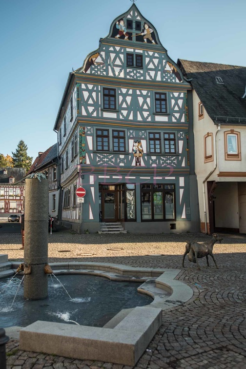 0074 BBL Bad Camberg, Marktplatz, Tiefenbachhaus, das Haus aus dem jahr 1592 zählt zu den schönsten Fachwerkhäusern in Bad Camberg_59315.jpg