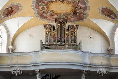 0032 BBL  Passauer Land, Windorf-Otterskirchen,  Kirche Empore mit Orgel-45957