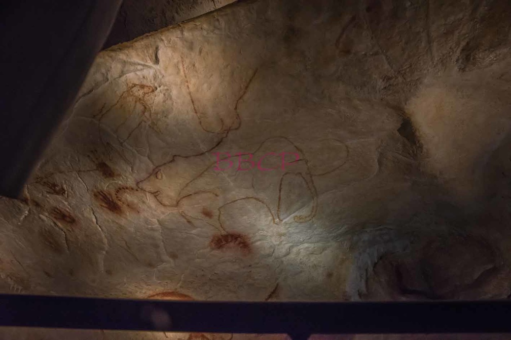 0007 BBL, Vallon Pontd´Arc,  Nachbau Chauvet-Höhle mit 20.000 Jahre alten Darstellungen von Tieren-268514.jpg