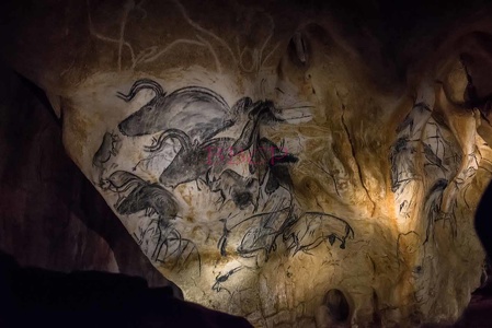 0012 BBL, Vallon Pontd´Arc,  Nachbau Chauvet-Höhle mit 20.000 Jahre alten Darstellungen von Tieren-269819